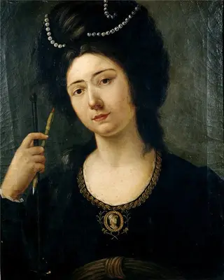 Self-portrait, by Irene Parenti Duclos, 1792