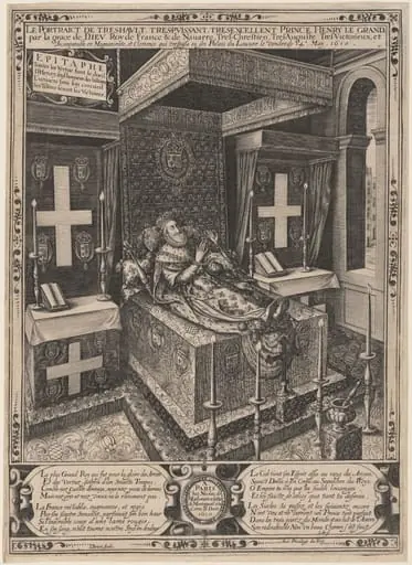 Le portraict de tres-haut...Henry Le Grand (Henri IV on His Deathbed), by Isaac Briot