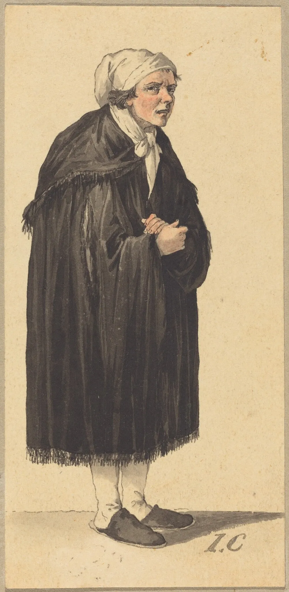 A London Character, by Isaac Cruikshank, ink, 1784