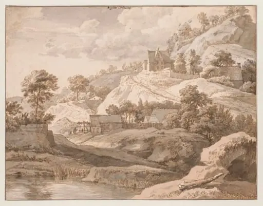 View near Orleans, by Isaac de Moucheron