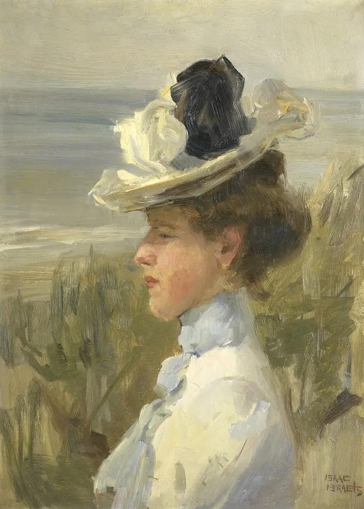 A Young Woman looking out over the Sea, by Isaac Israëls