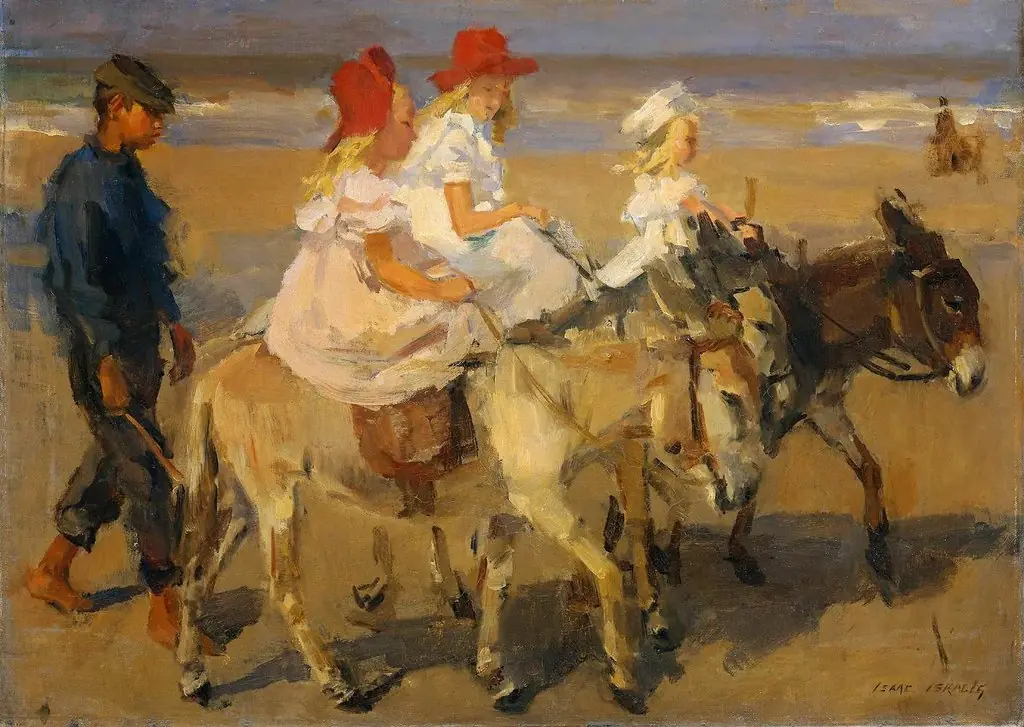 Donkeyrides on the Beach, by Isaac Israëls