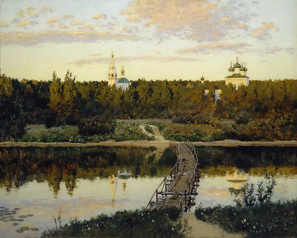 A Quiet Monastery, by Isaac Levitan