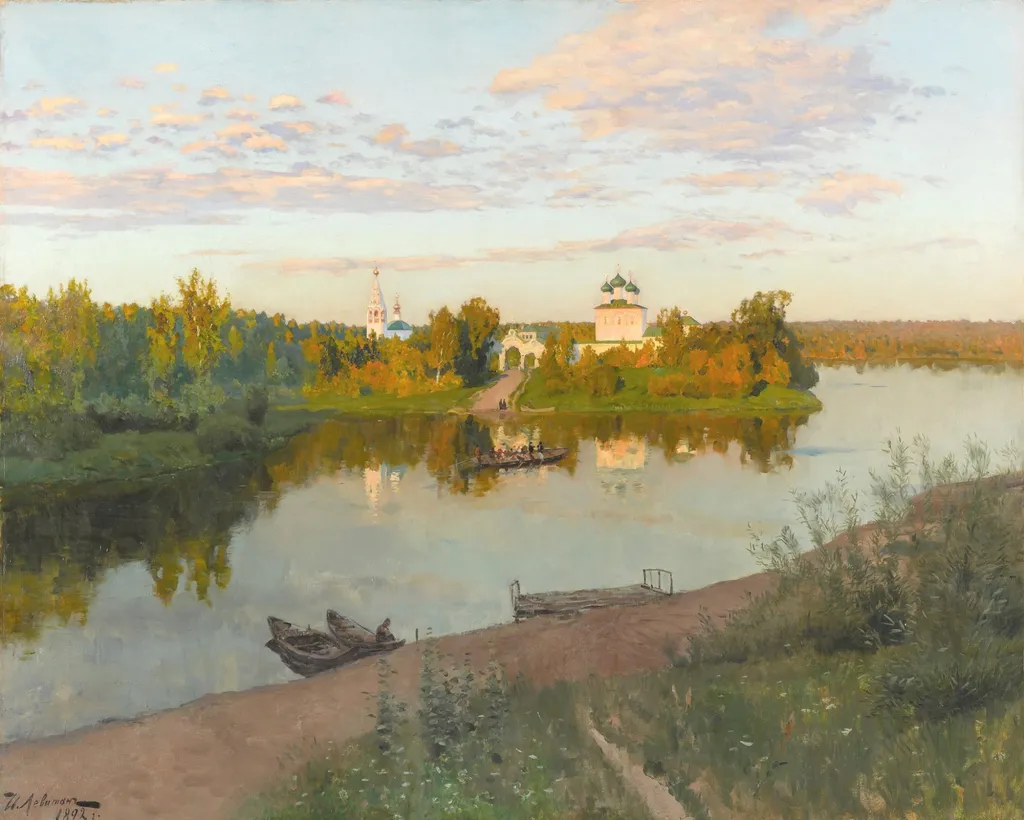Evening Bells, by Isaac Levitan, oil, 1896