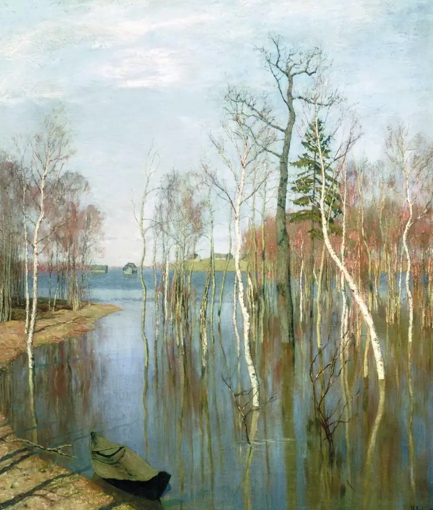 Spring. High water, by Isaac Levitan