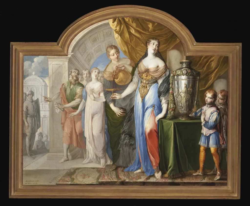 Sophonisbe Drinking Poison, by Isaac Moillon, unspecified, 1653