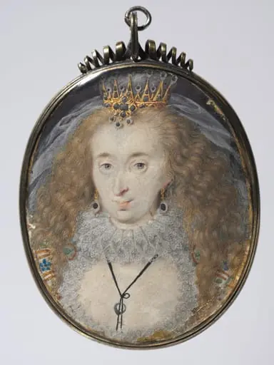 Portrait of Lucy Russell, Countess of Bedford, née Harrington, by Isaac Oliver