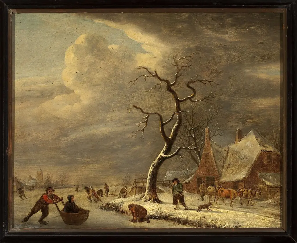 On the frozen canal