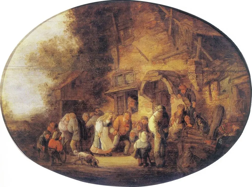Peasant Wedding, by Isaac van Ostade