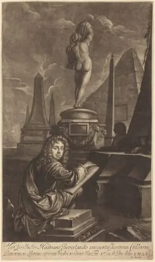 Adrian Beverland Drawing from a Statue, by Isaak Beckett