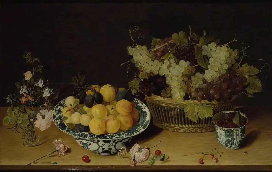 Still life of Fruit and Flowers, by Isaak Soreau