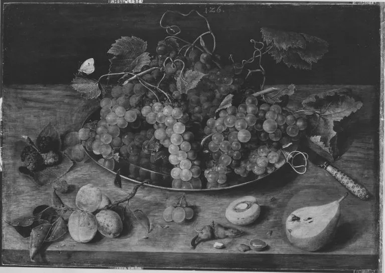Stillleben mit Früchten, by Isaak Soreau, unspecified, 1624