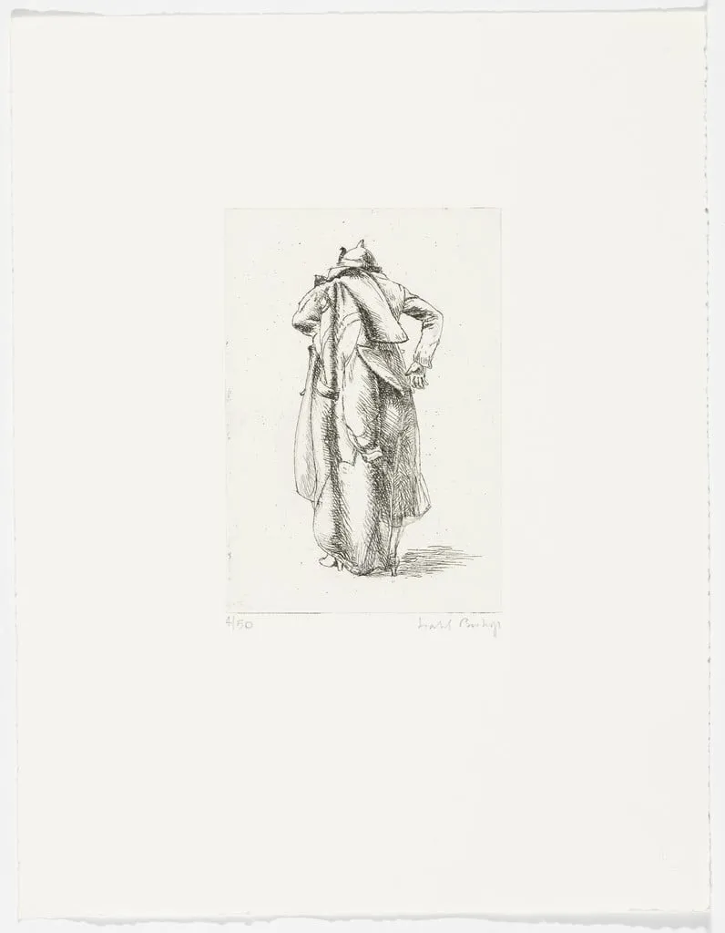 Untitled, by Isabel Bishop, ink, 1943