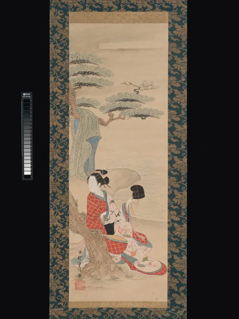 The Brine Maiden Matsukaze, by Ishikawa Toyonobu
