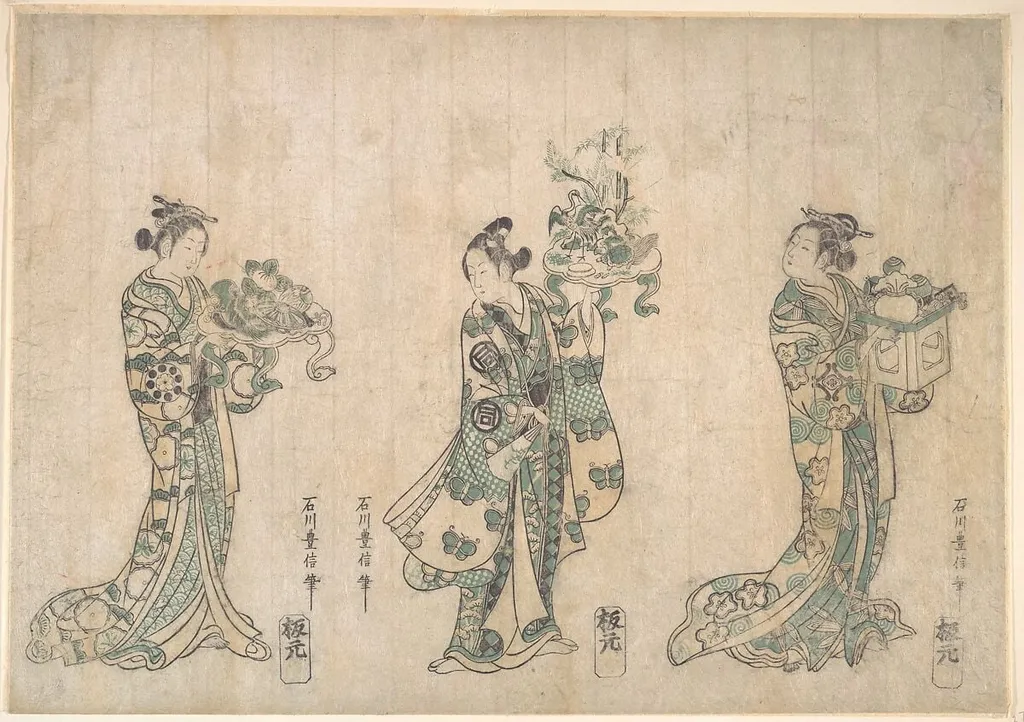 Untitled, by Ishikawa Toyonobu, ink, 1750