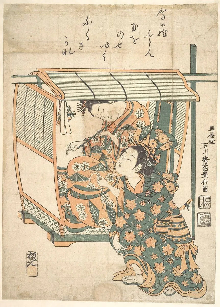 Untitled, by Ishikawa Toyonobu, ink, 1752