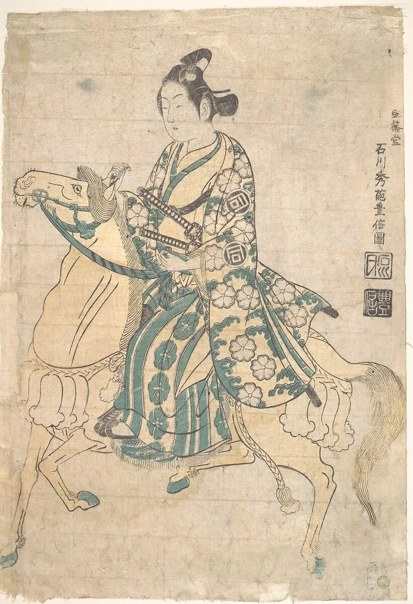 Untitled, by Ishikawa Toyonobu, ink, 1748