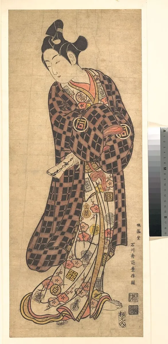 Untitled, by Ishikawa Toyonobu, ink, 1743