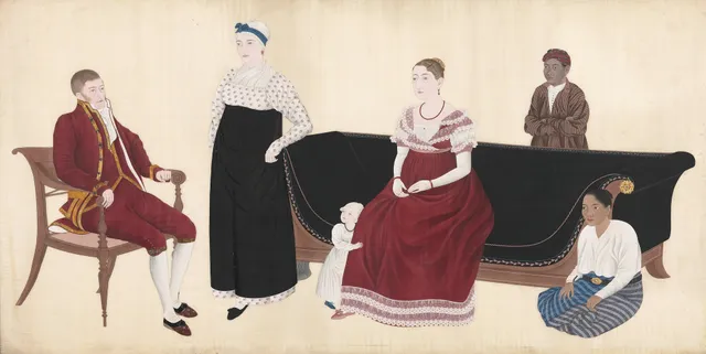 Portrait of the Cock Blomhoff Family