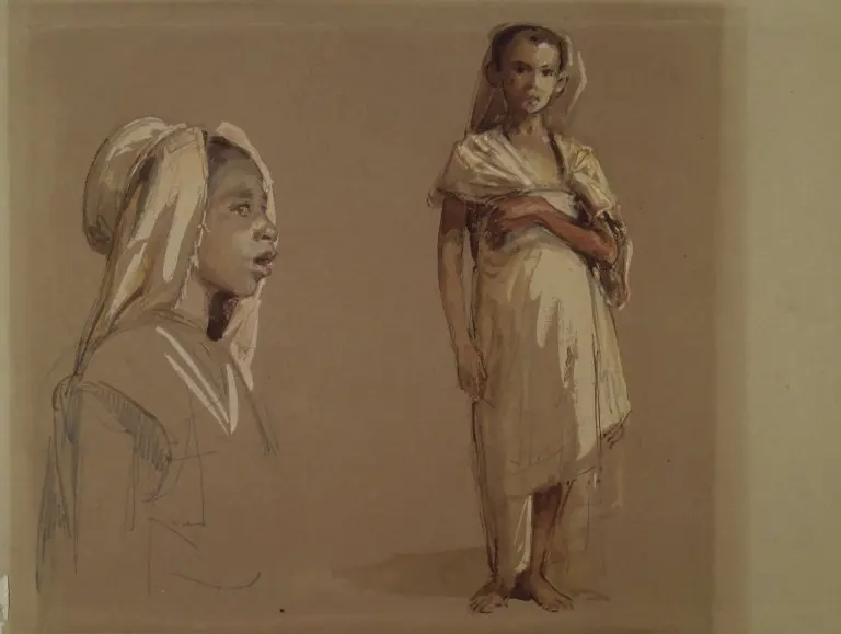 Kabyle Children, by Isidore Pils