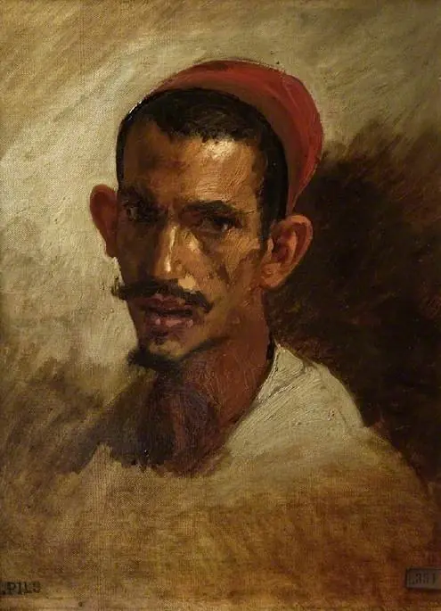 Study for the head of a young Arab, by Isidore Pils