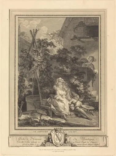 Le jardinier galant, by Isidore-Stanislas Helman