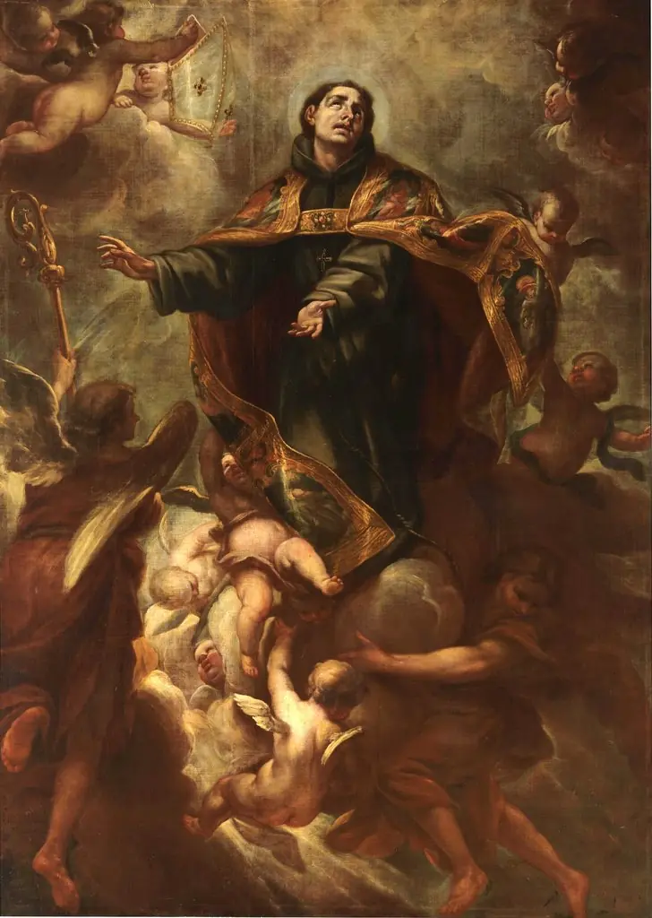Saint Louis Bishop in Glory, by Isidoro Arredondo