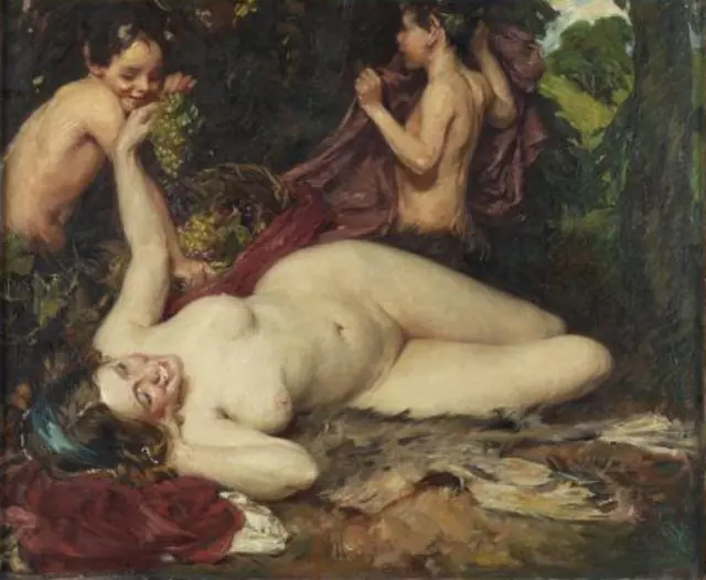 A Bacchante and Fauns, by Isobel Lilian Gloag