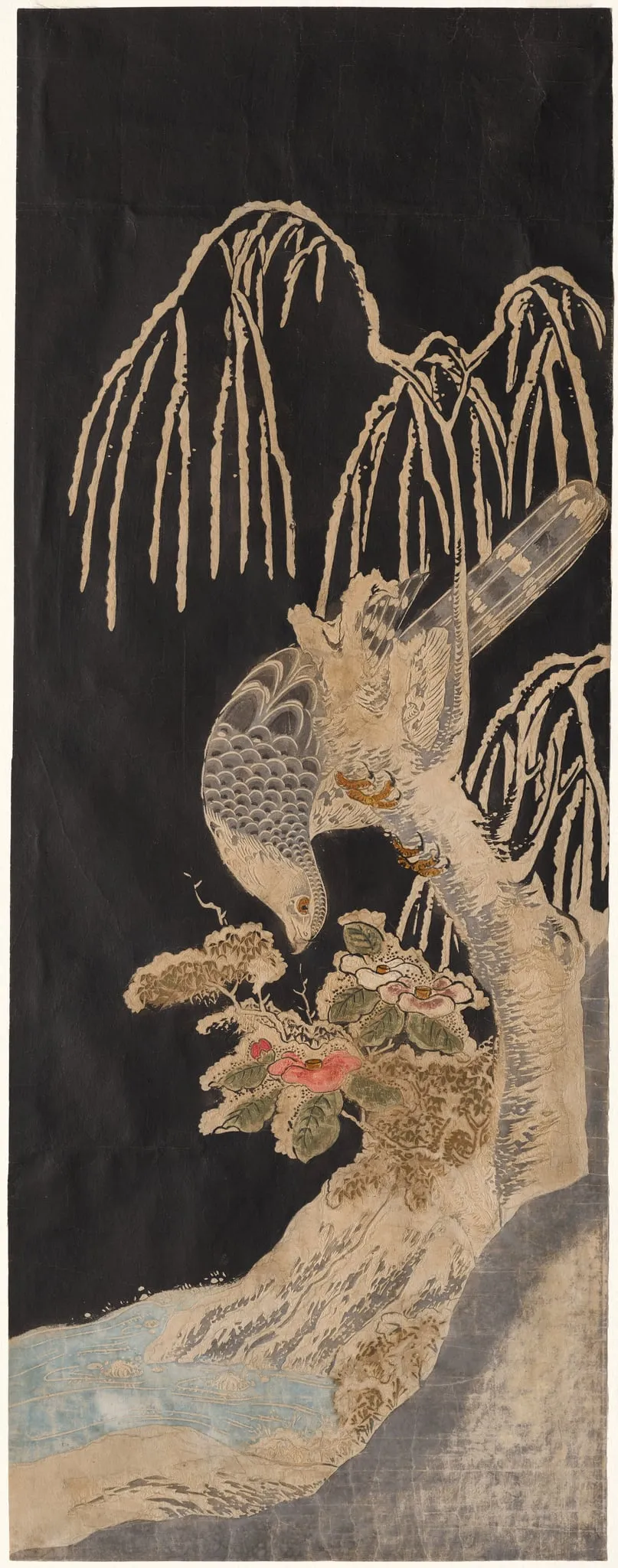 Falcon on a Willow, by Isoda Koryūsai, 1780
