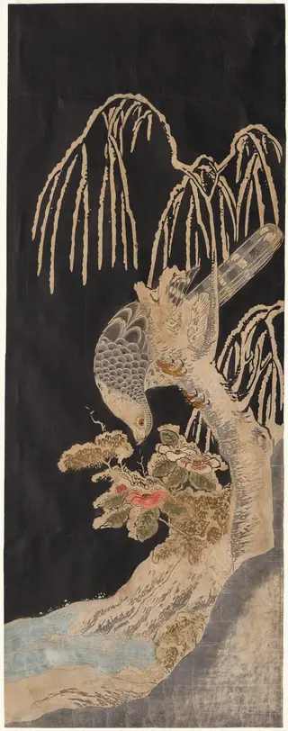 Falcon on a Willow, by Isoda Koryūsai, 1780