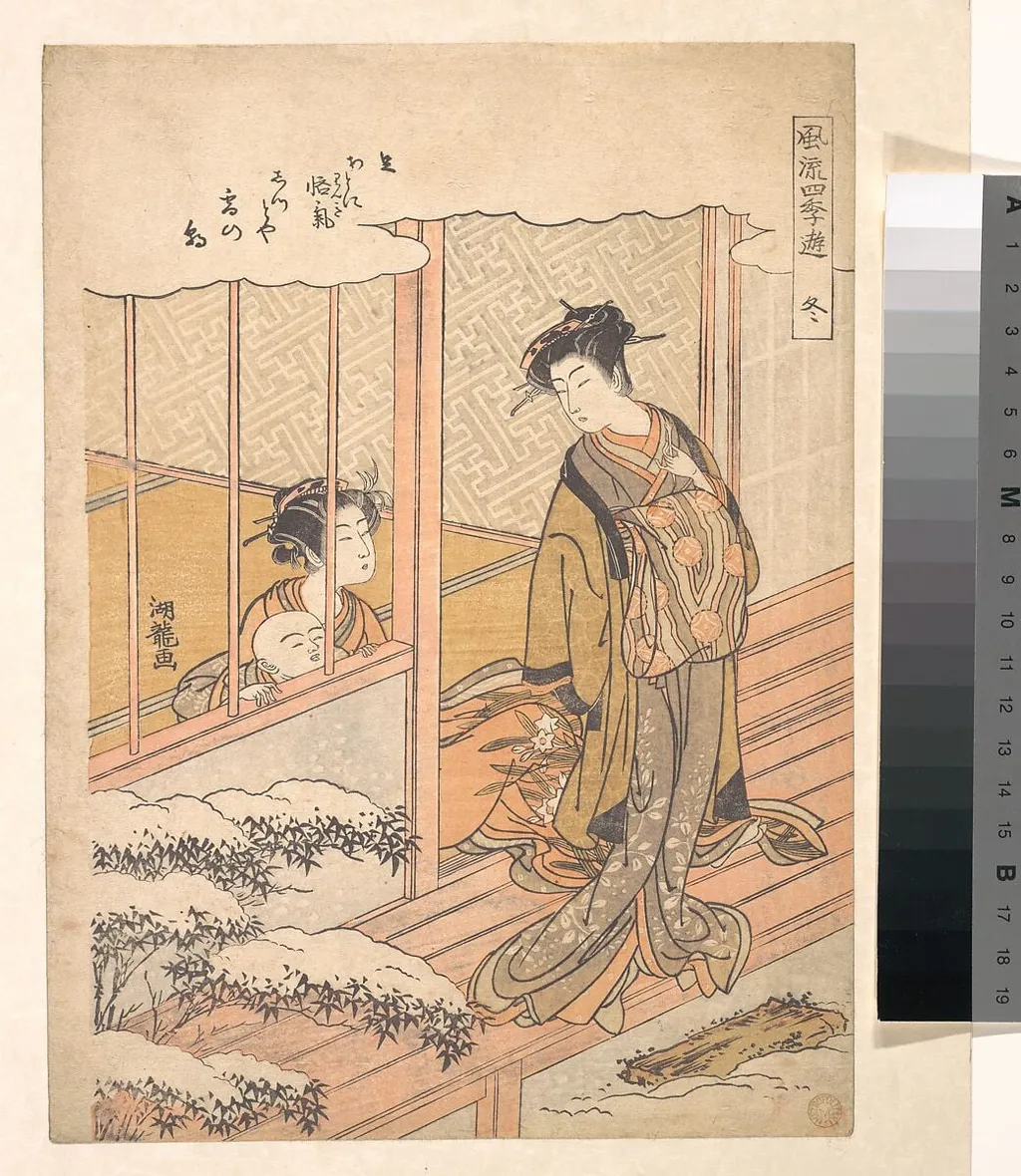 Untitled, by Isoda Koryūsai, ink, 1774