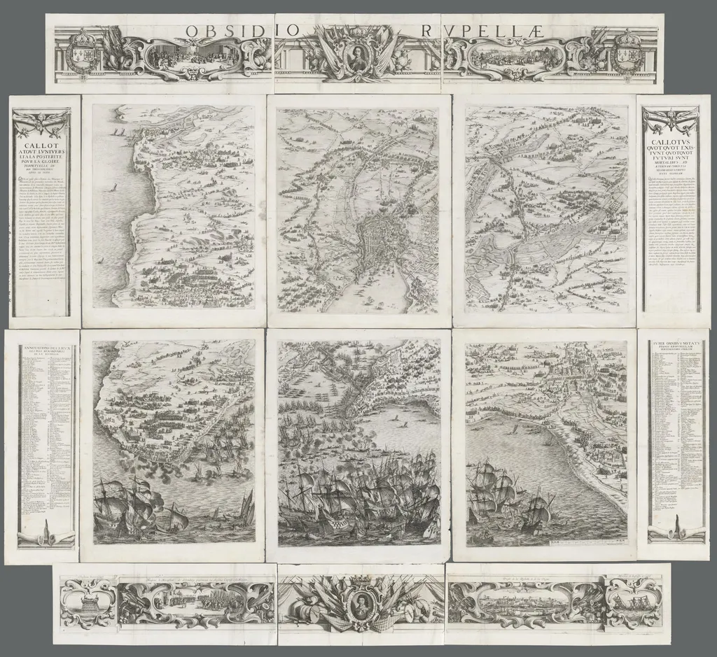 The Siege of La Rochelle, by Israel Henriet, 1629