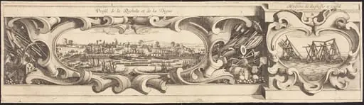 The Siege of La Rochelle [plate 16 of 16; set comprises 1952.8.97-112], by Israel Henriet