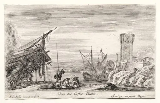 Views of Sea Ports: View of the Italian Coast, by Israel Henriet