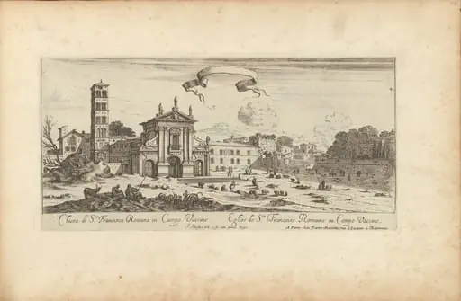 Chiesa di Sta Francisca Romana in Campo Vaccine, by Israël Silvestre