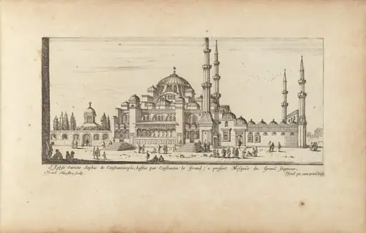 L'Eglise Saincte Sophie de Constantinople, bastie par Constantin le Grand; a present Mosquée du Grand seigneur, by Israël Silvestre
