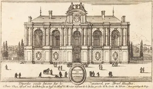 L'Hostel de Vandosme a Paris, by Israël Silvestre