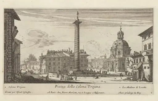 Piazza della Colona Trojana, by Israël Silvestre