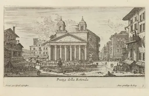 Piazza della Rotonda, by Israël Silvestre