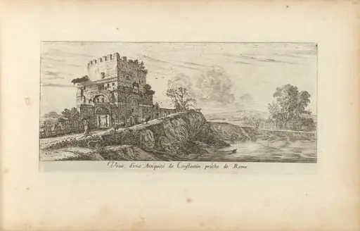 Veue d'une Antiquité de Constantin proche de Rome, by Israël Silvestre