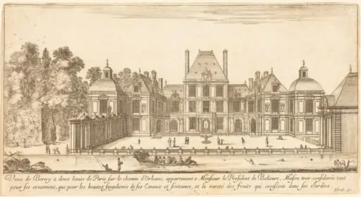Veue de Berny a deux lieues de Paris sur le chemin d'Orléans, by Israël Silvestre