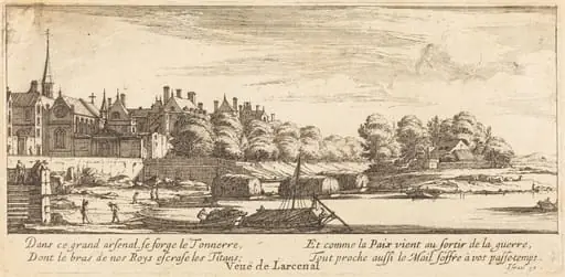 Veue de Larcenal, by Israël Silvestre