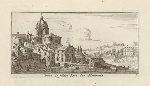Veue de sainct Jean des Florentins, by Israël Silvestre