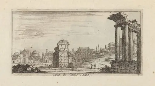 Veüe du Campo Vacine, by Israël Silvestre