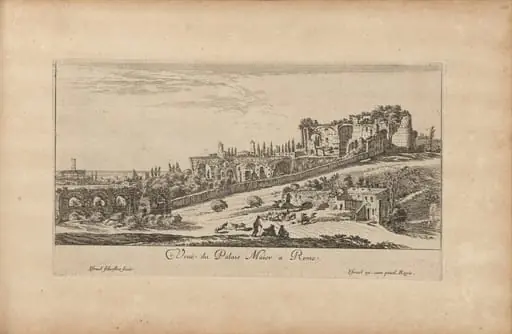 Veuë du Palais Maior a Rome, by Israël Silvestre