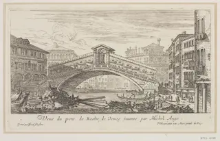 VEUË DU PONT DE REALTE DE VENIZE, by Israël Silvestre, 1630