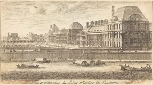 Veue et Perspectiue du Palais et Jardins des Thuilleries, by Israël Silvestre