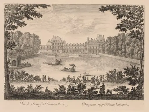 Vue de l'Etang de Fontainebleau, by Israël Silvestre