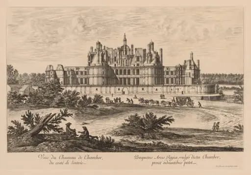 Vue du Château de Chambord, du côté de l'entrée, by Israël Silvestre