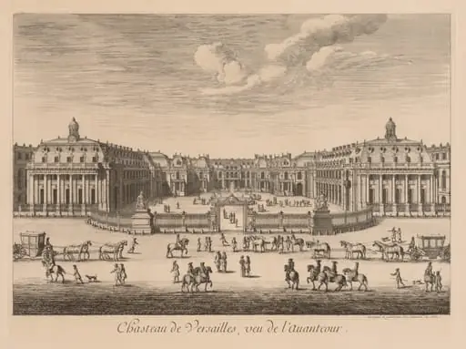 Vue du Château de Versailles, vu de l'avant-cour, by Israël Silvestre